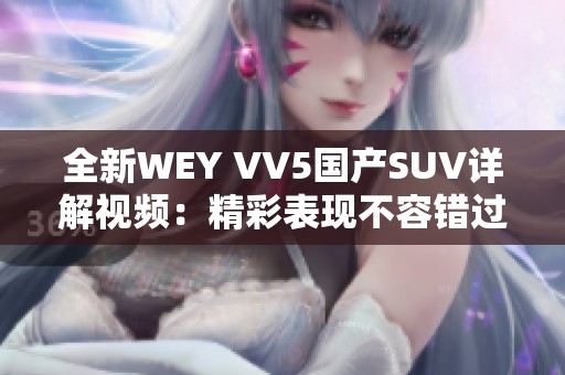 全新WEY VV5国产SUV详解视频：精彩表现不容错过