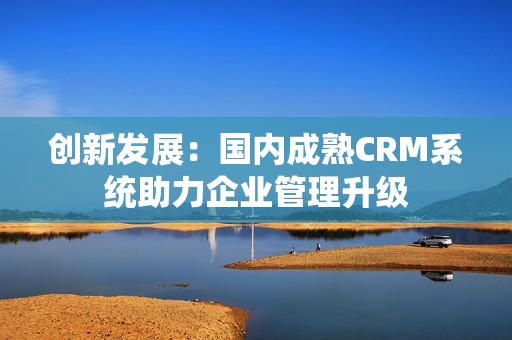 创新发展：国内成熟CRM系统助力企业管理升级