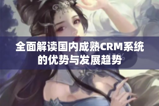 全面解读国内成熟CRM系统的优势与发展趋势